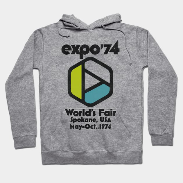 Retro Defunct Expo 74 World's Fair Spokane Washington Hoodie by darklordpug